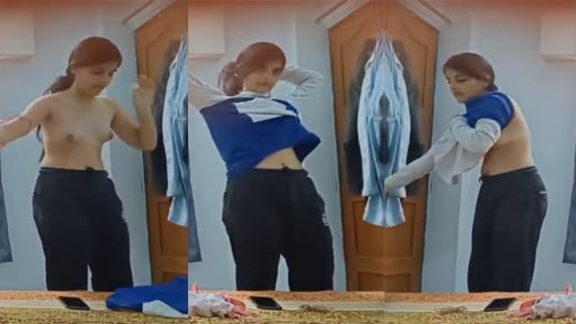 Desi Cute Slim Sis Mom Captured Old+New Video
